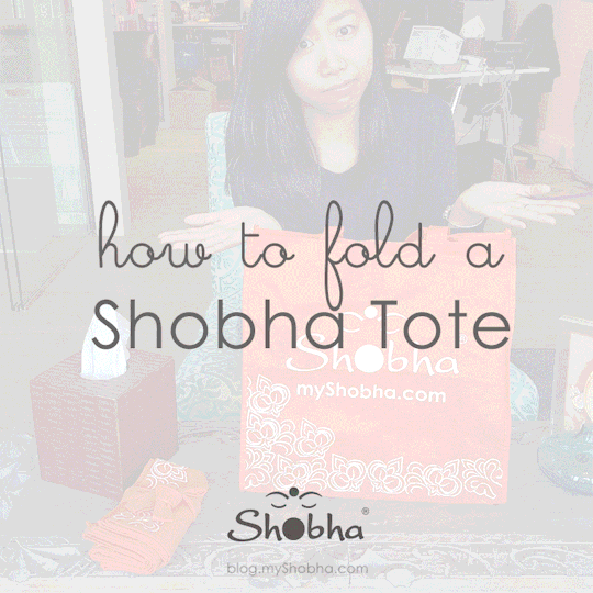 how to fold shobha tote