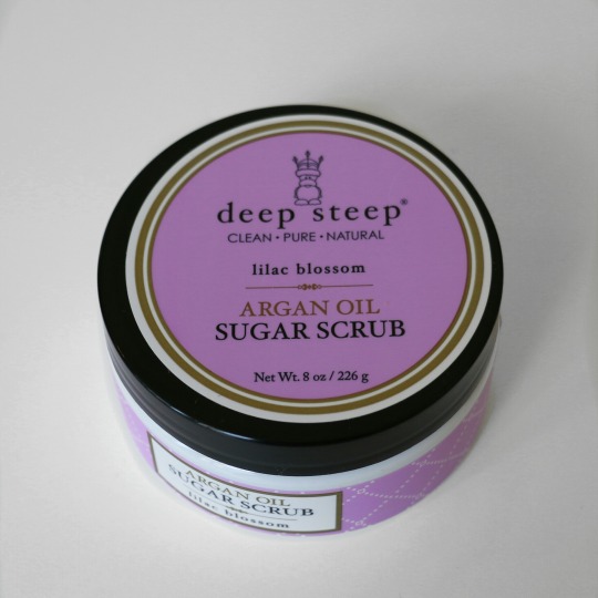 lilac blossom argan oil sugar scrub