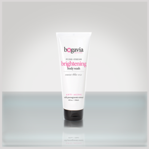 bogavia brightening body wash with pomegranate rose immortelle extracts - rimini lilac rose