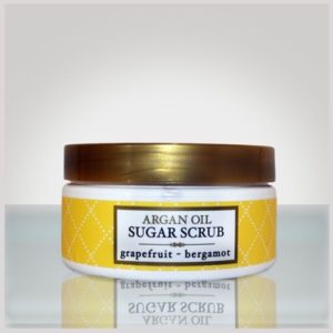 deep steep argan oil sugar scrub + grapefruit bergamot