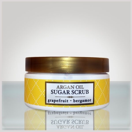 deep steep argan oil sugar scrub + grapefruit bergamot