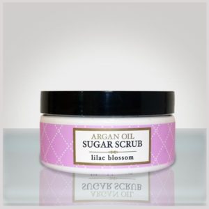 deep steep argan oil sugar scrub + lilac blossom