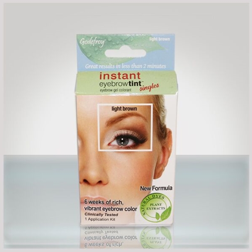 godefroy instant eyebrow tint + light brown