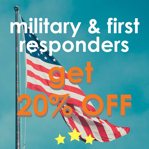 Now Offering Military & First Responder Discount!